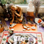 Spiritueel meditatie altaar DIY